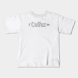 East Colfax Avenue - Black - Denver, Colorado Kids T-Shirt